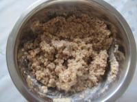 Pour hot milk over the walnuts and when cold stir...