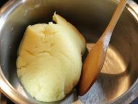 Add gradually flour into the pot and stir until...