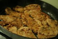 Fry the marinated meat....