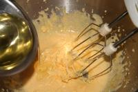 In the medium bowl whisk egg yolks with sugar...