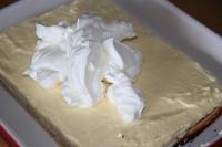 Add powdered cream to the cold milk and whisk...