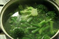 Cook pasta in salty water until almost soft (al...