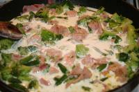 Season mix in the skillet, sprinkle with dried...
