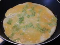 Mix the eggs well, salt and pour them into a...