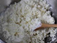 Combine the curd cheese, sour cream, sugar, lemon...