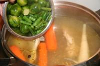 About 15 minutes before the soup is done (when...