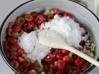 Add sugar to the fruit and mix....