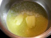 Melt butter in a smaller pot and stir in flour. ...