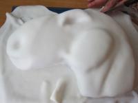 Coat the head of little horse with the fondant by...