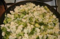 Add cauliflower and broccoli, fry for a while and...