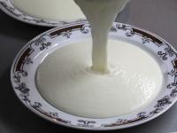 Pour the gruel in dinner plates. Sprinkle with...