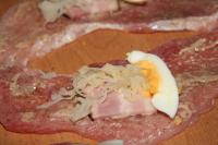 Spread the cutlets with mustard. Place on each...