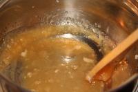 Make 2 dl of black coffee. Caramelize sugar in a...