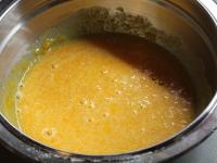 Whisk the egg yolks and sugar into foam....
