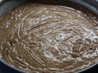 Add flour and foam from egg whites with sugar....