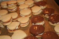 Dip the top part in the chocolate topping and...