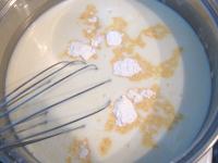 Mix in the cold milk pudding with vanilla sugar,...