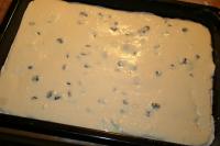 We evenly bray the curd fill on the all the...