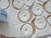 Remove raised dough, put it on floured board and...