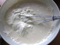 Mix to combine cream cheese with cream and sugar...