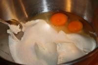 Prepare eggs, mascarpone cheese, soft curd cheese,...