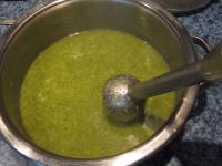 Mix with an immersion blender....