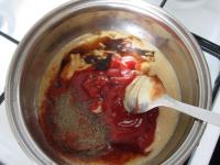 Cook a pickle from water, vinegar, mustard,...