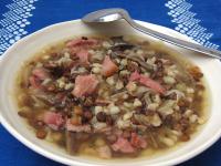 Serve the soup immediately. Soup tends to become...