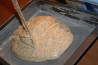 Pour the batter into the greased floured smaller...