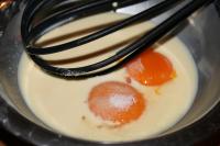 Set aside a part of cold milk and cook the rest....
