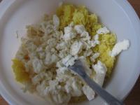 The second half of prepared potatoes (150 g) we...