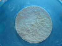 We whisk the solid snow from the egg whites, we...