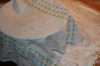 We flour the dough, overlay by kitchen towel and...