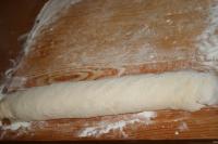 We roll the covered dough....