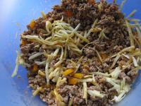 Remove seeds from pepper, wash it, cut into strips...