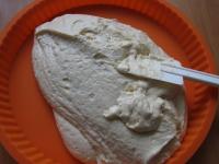 Spread it into the cake form or smaller baking tin...