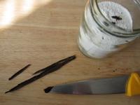 Cut the vanilla pods lengthwise and remove the...