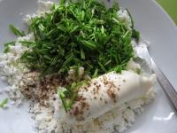 Prepare filling from cream cheese, cheese, chopped...