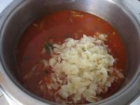 Drain pasta, add it to broad beans together with...