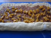 Roll the dough starting from the bottom edge....