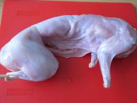 Wash the rabbit ......