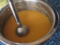 ... and mix vegetables with a hand blender until...