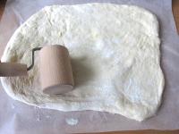 Prepare parchment paper in size of baking tin that...
