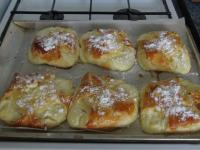 Bake until golden (20 minutes) on a medium grade....