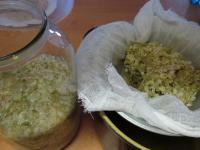 After 24 hours pour the contents of the bottles...