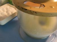 Whisk egg whites until stiff peaks form and whisk...