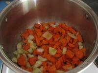 Finely chop onion and slightly cook it in oil. Cut...