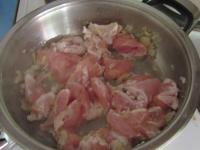 Add prepared meat into the onion and mix until...