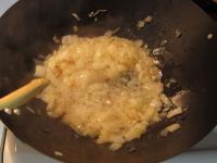 Clean the onion, cut it and fry in oil. Add a...