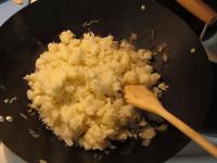 Add the prepared cauliflower, mix....